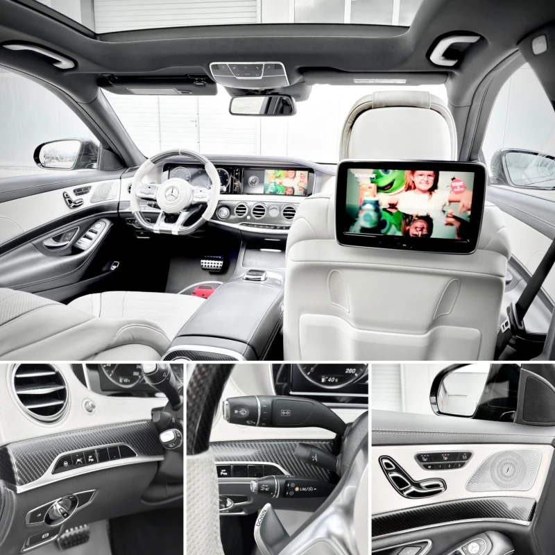 Mercedes-Benz S 350 S63 AMG/ LONG/ PANO/ BUSINESS CLASS/ 3xTV/, снимка 11 - Автомобили и джипове - 53090485
