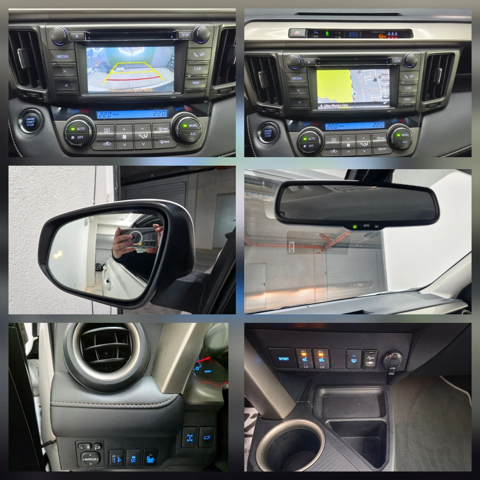 Toyota Rav4 2.0 i KEYLESS 4X4 151PS STYLE MAN 6 SPEED 8 ГУМИ , снимка 16 - Автомобили и джипове - 55019666