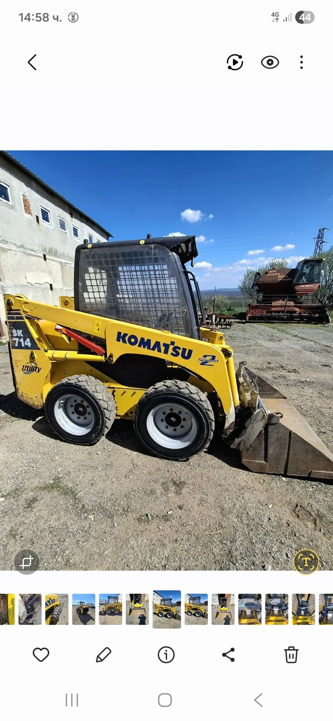 Мини челни товарачи Komatsu Sk714  | Auto.bg — изображение 1
