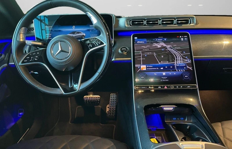 Mercedes-Benz S 580 AMG/LONG/4MATIC/EXCLUSIV/MANUFAKTUR/TV/BURM/PANO/, снимка 13 - Автомобили и джипове - 53354013