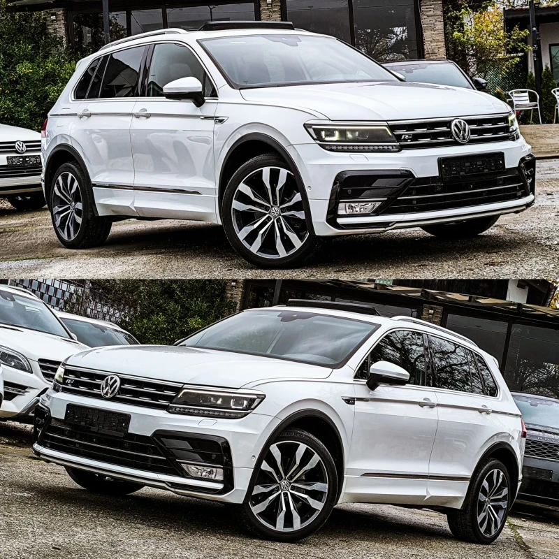 VW Tiguan 2.0TDI R-LINE ПАНОРАМА КОЖА ДИГИТАЛ FULLMAX, снимка 2 - Автомобили и джипове - 52309120