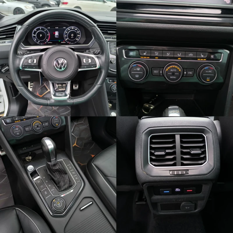 VW Tiguan 2.0TDI R-LINE ПАНОРАМА КОЖА ДИГИТАЛ FULLMAX, снимка 12 - Автомобили и джипове - 52309120