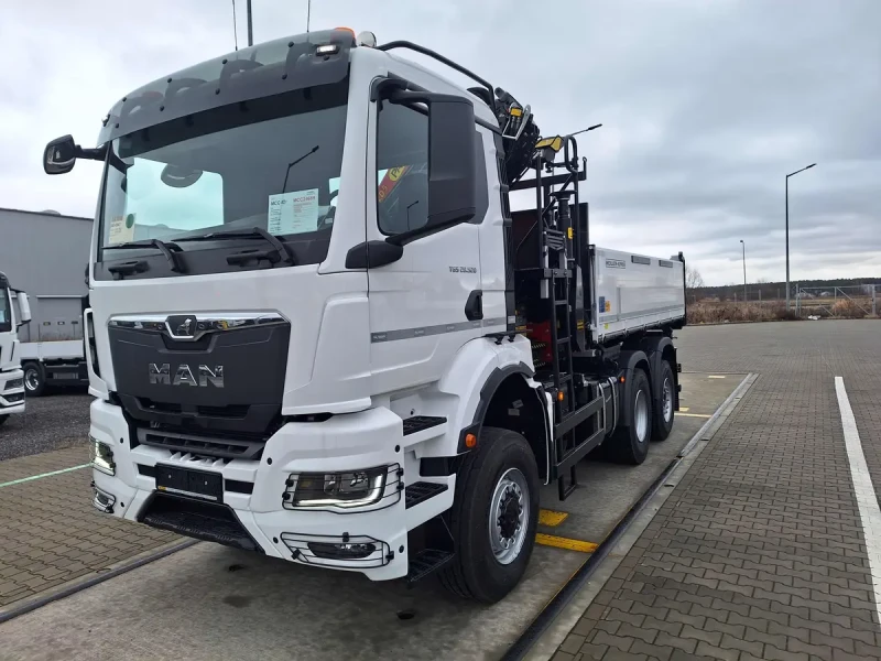 Man Tgs 28.520 6x4-4 + Meiller, снимка 2 - Камиони - 52836315