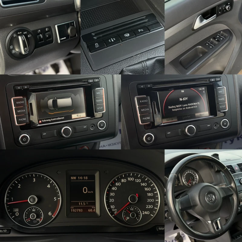 VW Touran 2.0TDI 140кс 6с 7-места НАВИ ПОДГРЕВ ПЕЧКА , снимка 17 - Автомобили и джипове - 53244019