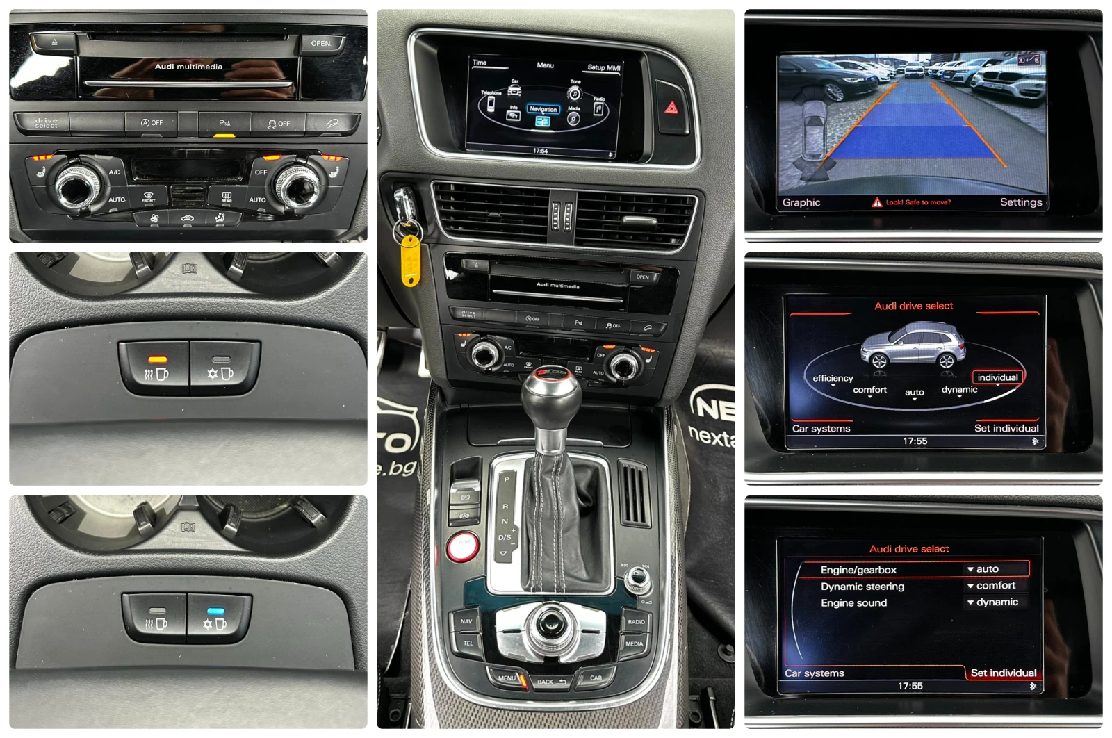 Audi SQ5 3.0Bi-TDI 313HP PANO BANG&OLUFSEN CAMERA EU5B, снимка 14 - Автомобили и джипове - 54378129