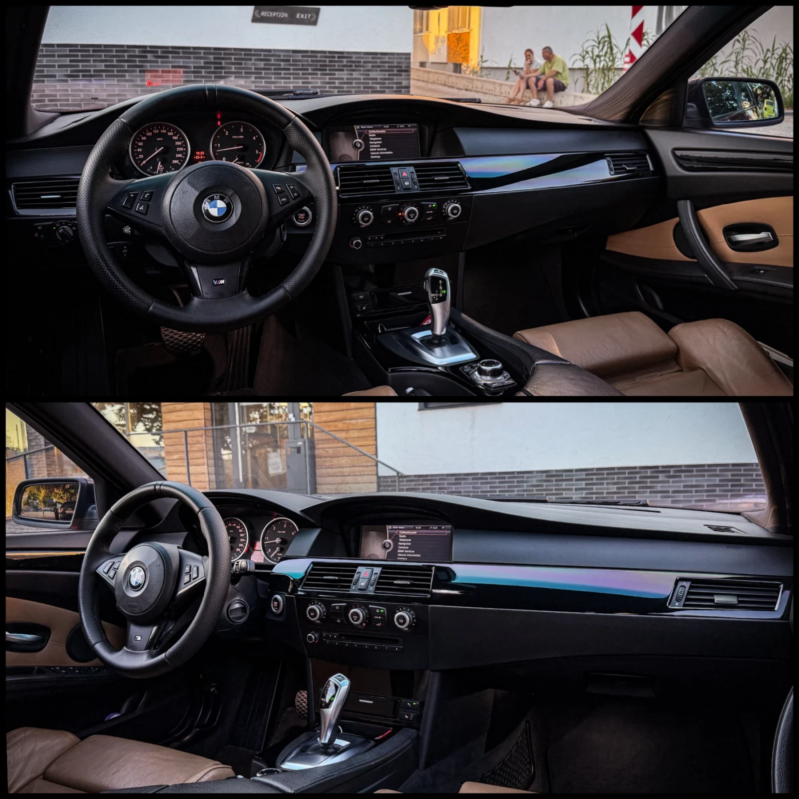 BMW 525 d/FACE/M Sport/HUD/CiC/Red Foil/Shadow/197hp/PDC/, снимка 6 - Автомобили и джипове - 55900309