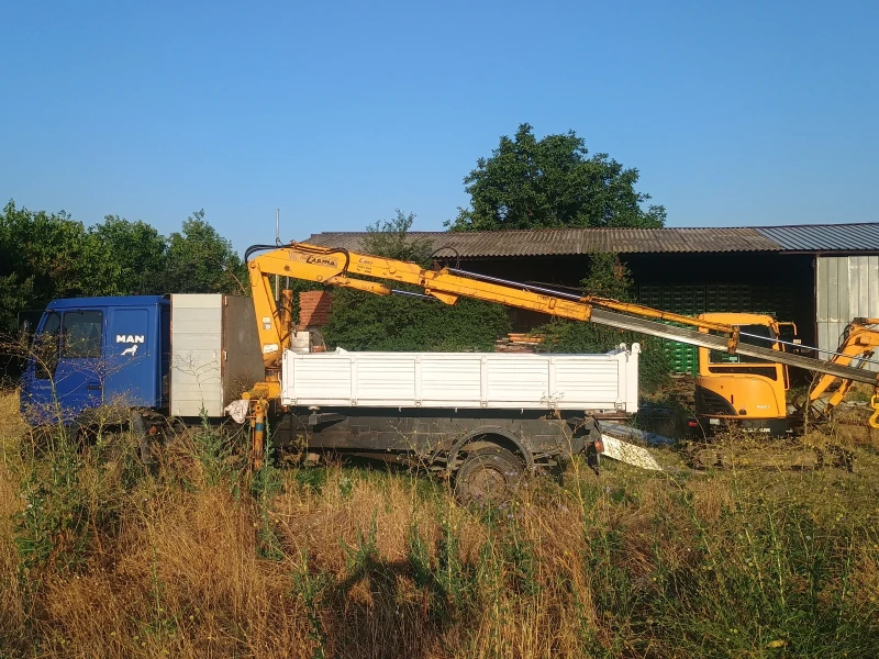 Man 8.180 Самосвал със кран, снимка 6 - Камиони - 52071054