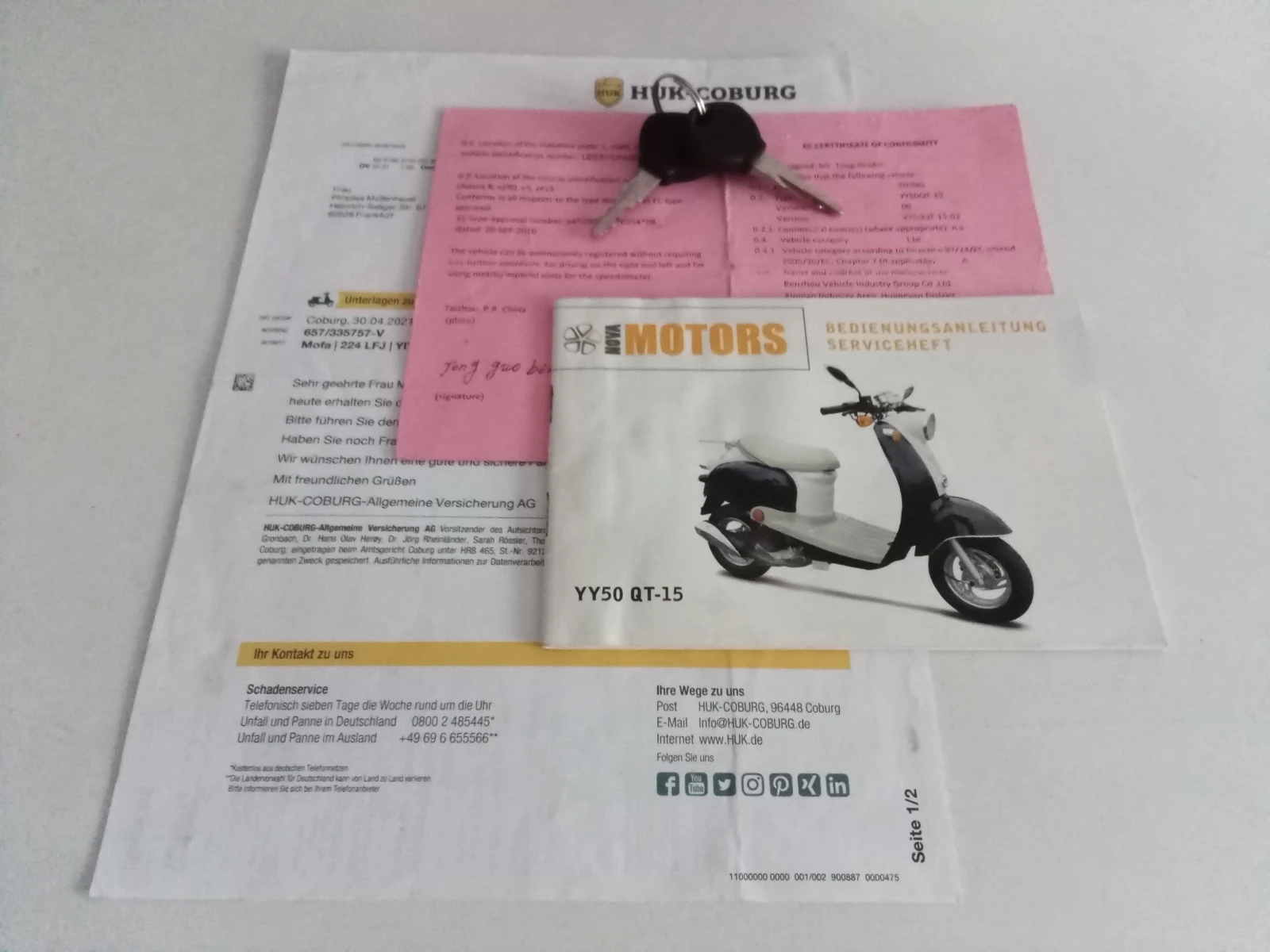 Vespa 50 Yiying 49cc 4тактов, снимка 10 - Мотоциклети и мототехника - 53863799