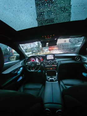 Mercedes-Benz C 220 Amg, burmester, panorama, head up, ambient , снимка 14