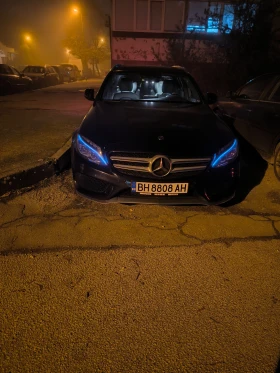 Mercedes-Benz C 220 Amg, burmester, panorama, head up, ambient , снимка 17