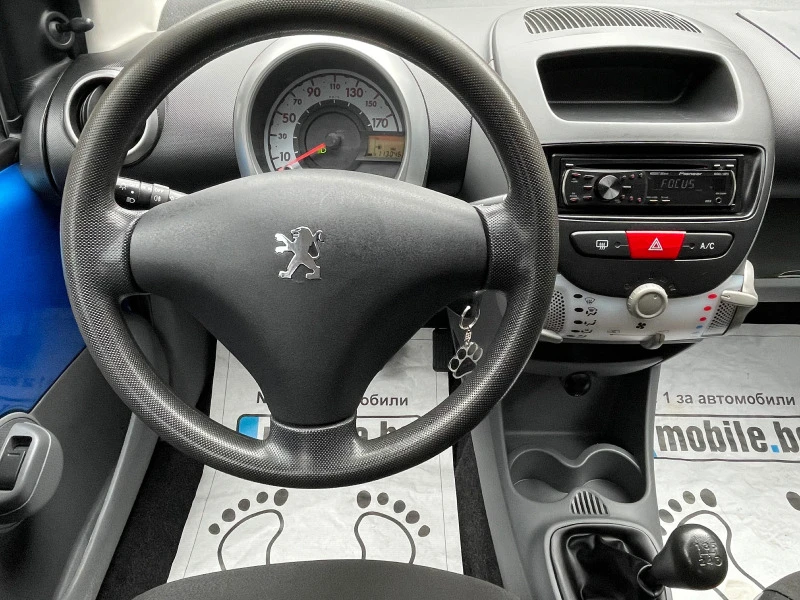 Peugeot 107 1.0 i FACE A/C, снимка 12 - Автомобили и джипове - 47338111