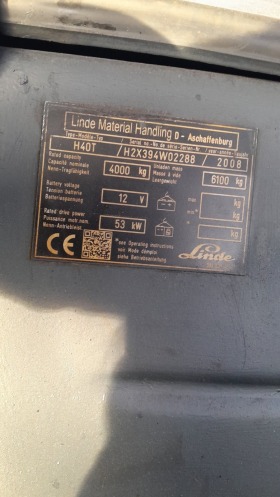 Мотокар Linde LPG 4T, снимка 11 - Индустриална техника - 45226279