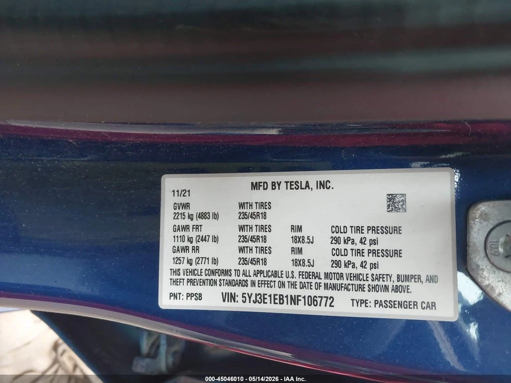 Tesla Model 3 LONG RANGE DUAL MOTOR ALL WHEEL DRIVE * CARFAX * , снимка 14 - Автомобили и джипове - 55858162