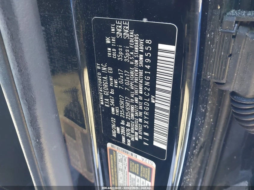 Kia Sorento 2.5L I-4 DI, DOHC, VVT, 191HP All Wheel Drive, снимка 9 - Автомобили и джипове - 53803063