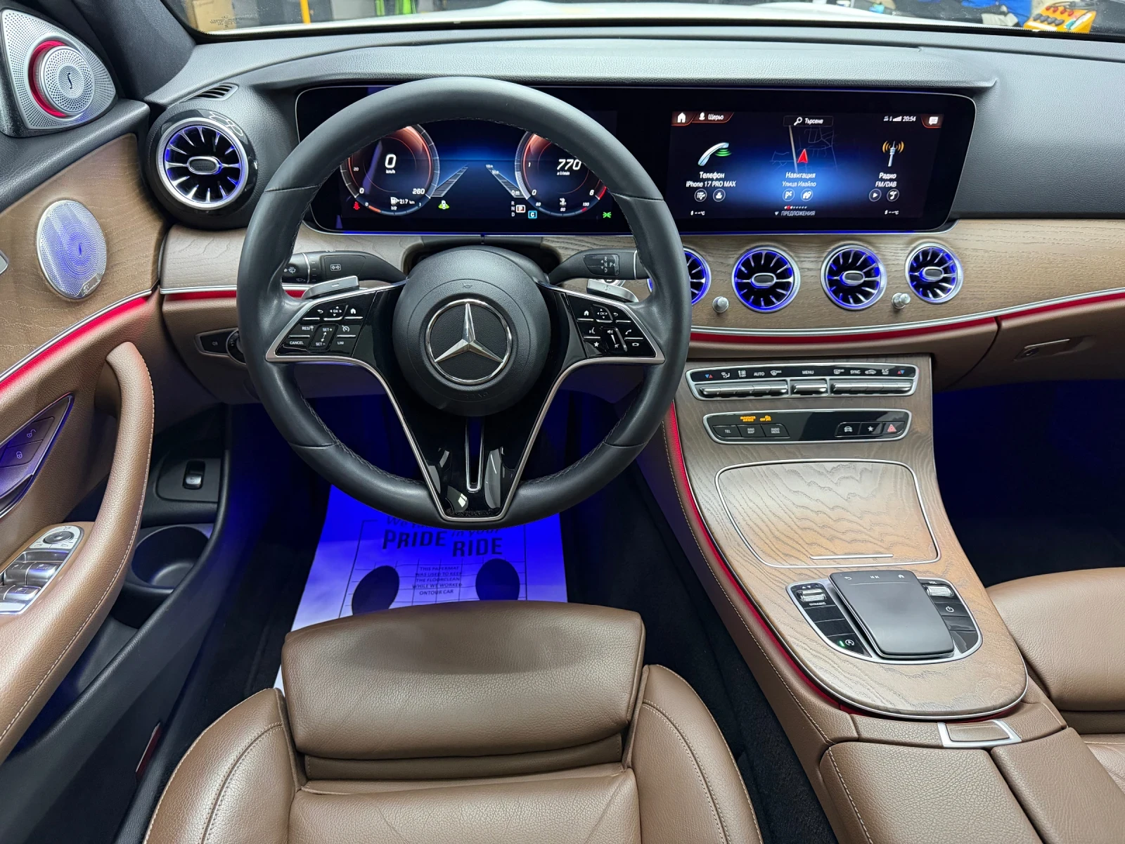 Mercedes-Benz E 220 Facelift, AMG Line, снимка 14 - Автомобили и джипове - 54111603