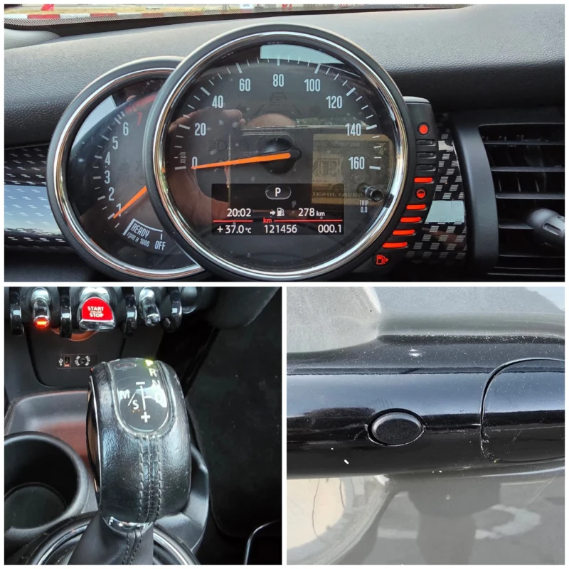 Mini Cooper s АВТОМАТ-КОЖА-192 к.с.-Nardo Green, снимка 12 - Автомобили и джипове - 51351741