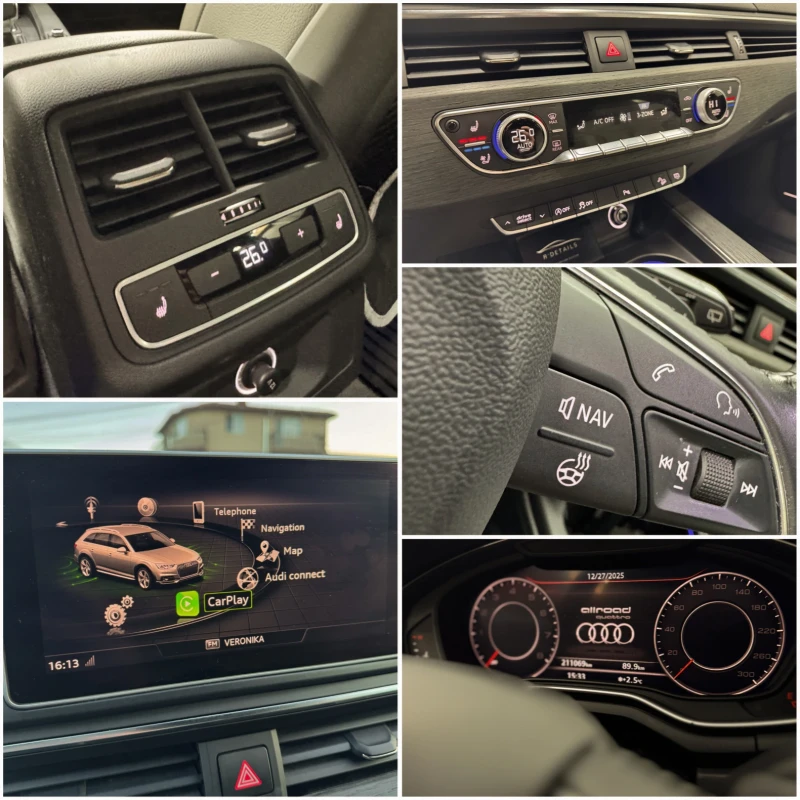 Audi A4 Allroad Matrix, Distronic, Digital, HeadUp, B&O, CarPlay, снимка 11 - Автомобили и джипове - 52915187