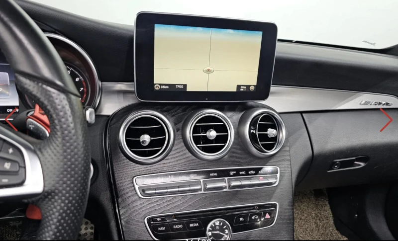 Mercedes-Benz C 200 AMG* PACK* BURMESTER* ПОДГРЕВ* КАМЕРА* ХЕДЪП* , снимка 10 - Автомобили и джипове - 53343276