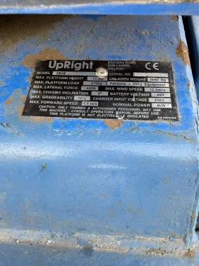 Автовишка Друга марка Upright AB38, снимка 7