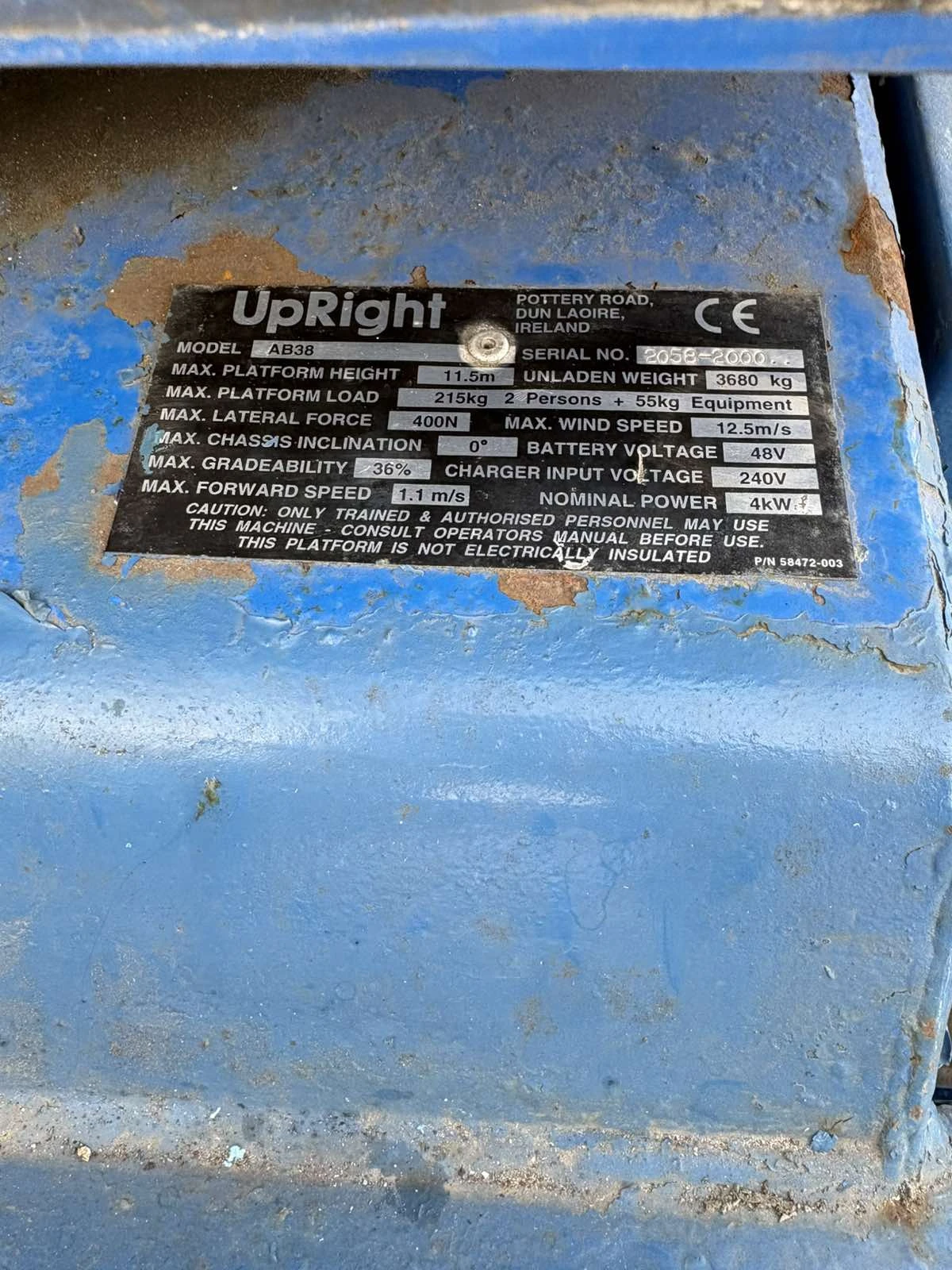 Автовишка Друга марка Upright AB38 - изображение 7