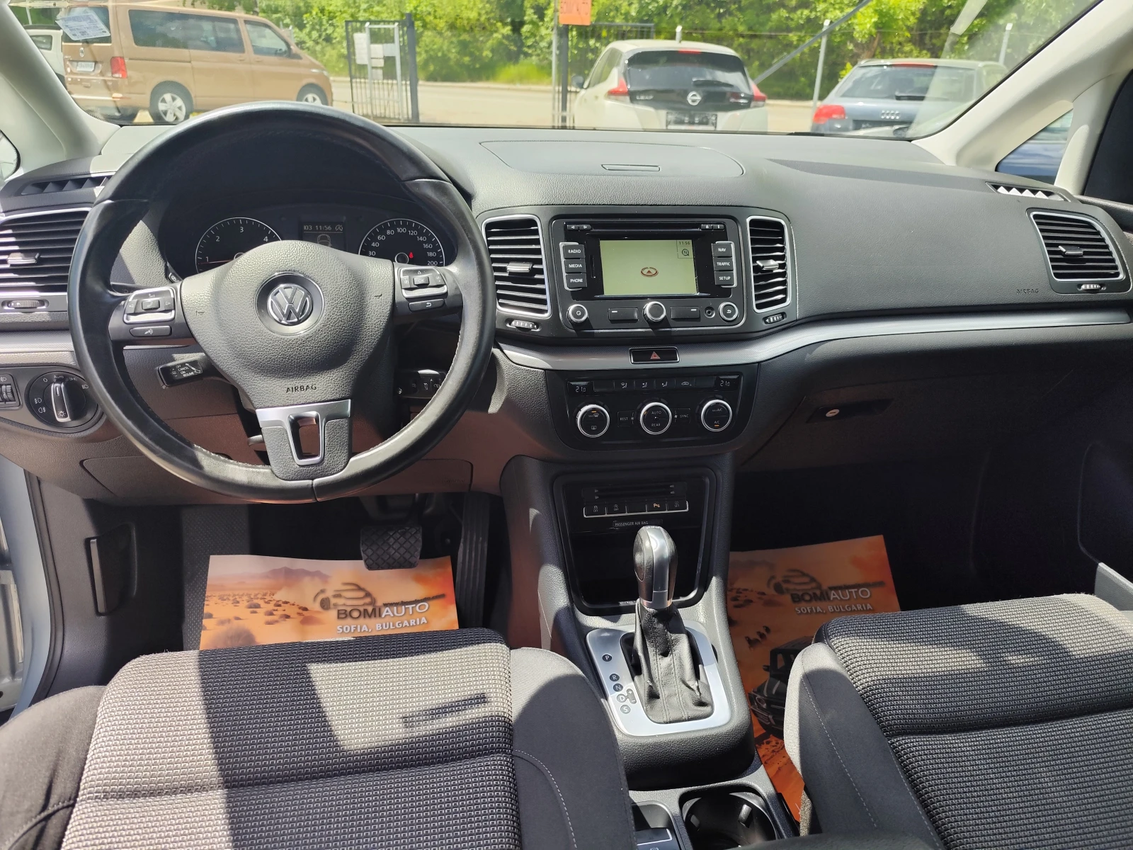 VW Sharan 2.0TDi* EURO5B* 7 MECTA* АВТОМАТИК* NAVI* , снимка 8 - Автомобили и джипове - 54519684