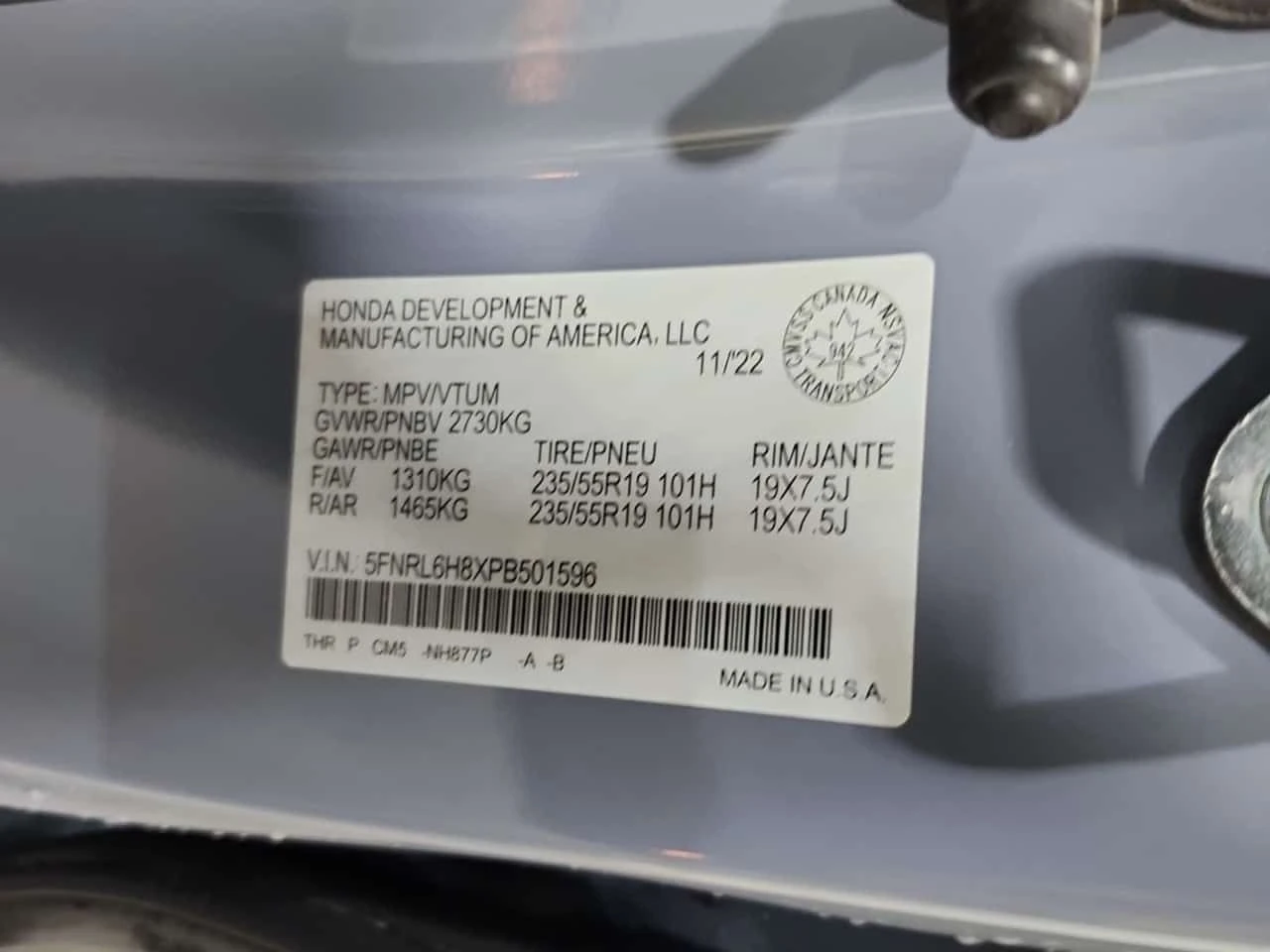 Honda Odyssey * TOURING * CARFAX * , снимка 16 - Автомобили и джипове - 55502266