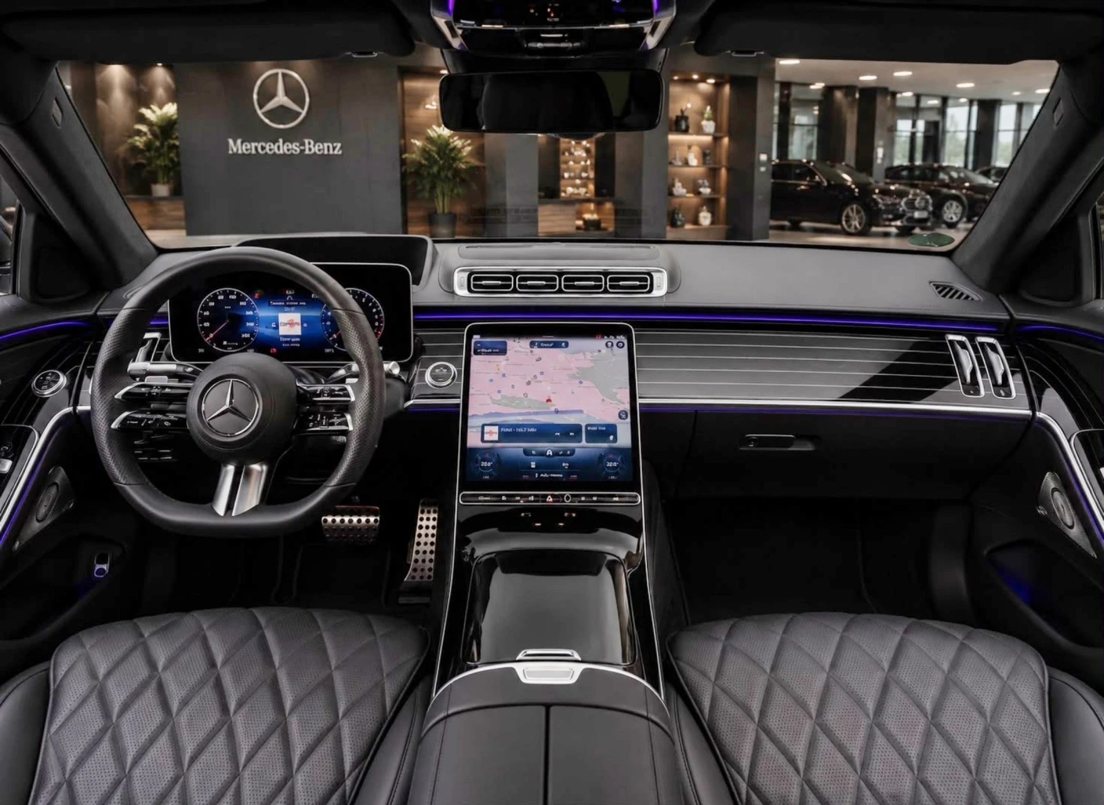Mercedes-Benz S 580 Очакван внос S580 Long BRABUS 4Matic BURMESTER , снимка 5 - Автомобили и джипове - 55302421