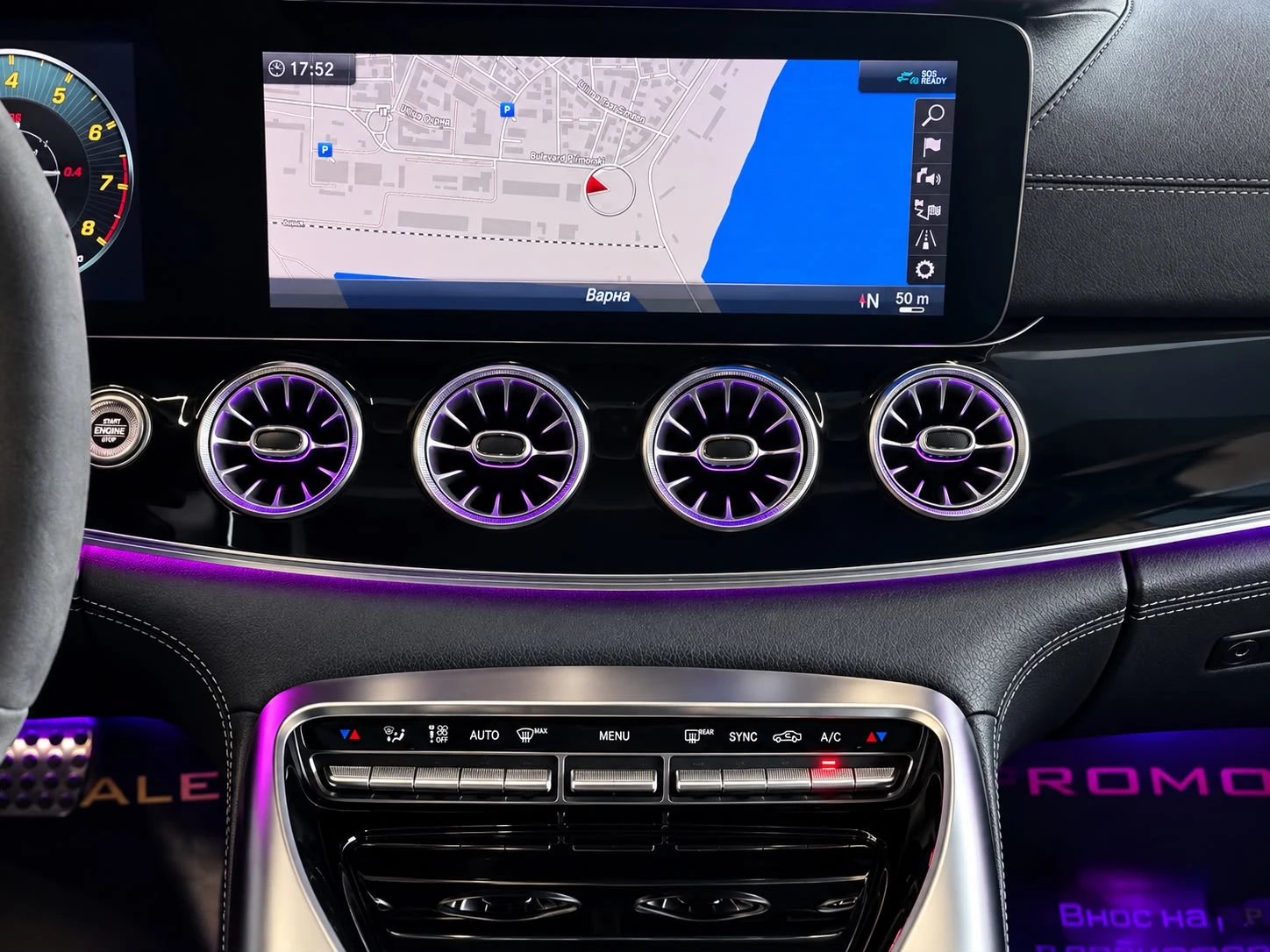 Mercedes-Benz AMG GT 43 4Matic Plus* 9-G Tronic* Подгрев* Лизинг, снимка 12 - Автомобили и джипове - 56074160