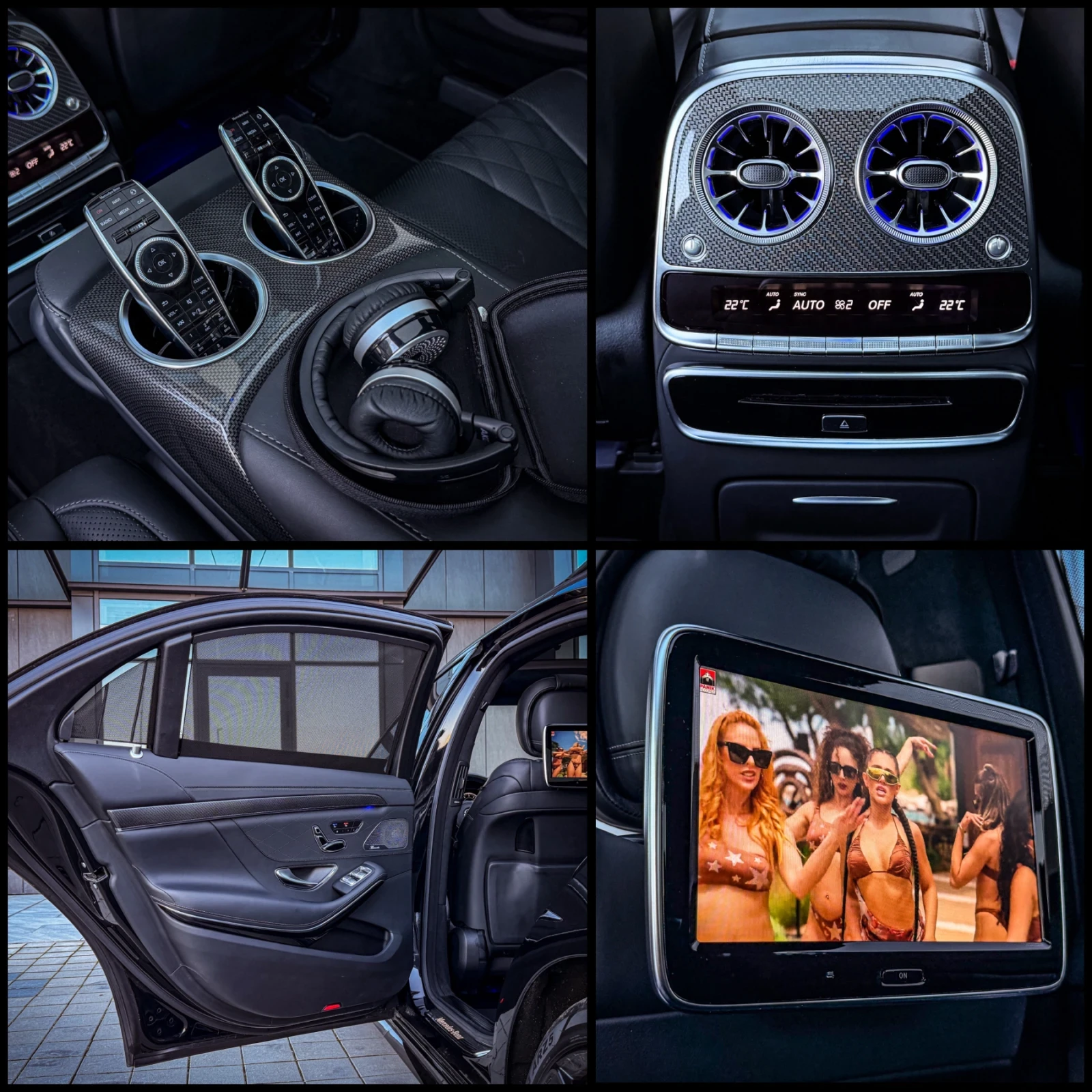 Mercedes-Benz S 500 S63 AMG OPTIC/Designo/3xTV/CARBON/NIGHT/BURM/FULL, снимка 13 - Автомобили и джипове - 53322993