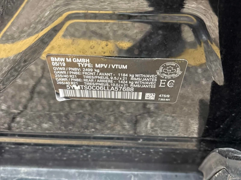 BMW X3 M Competition CARFAX, снимка 11 - Автомобили и джипове - 53149636