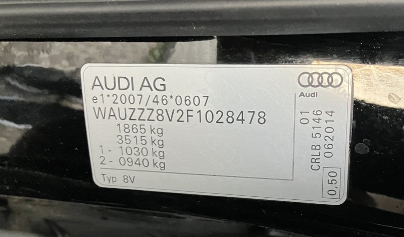 Audi A3 2.0TDI 37000КМ Седан, снимка 16 - Автомобили и джипове - 45103239