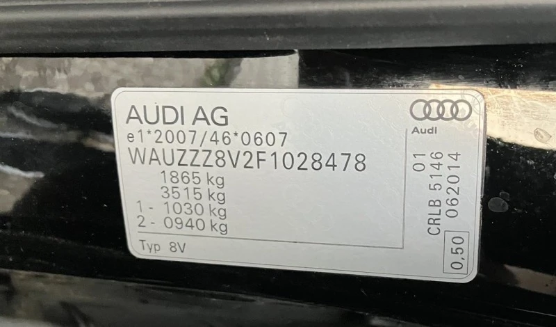 Audi A3 2.0TDI 37000КМ Седан, снимка 16 - Автомобили и джипове - 47107276