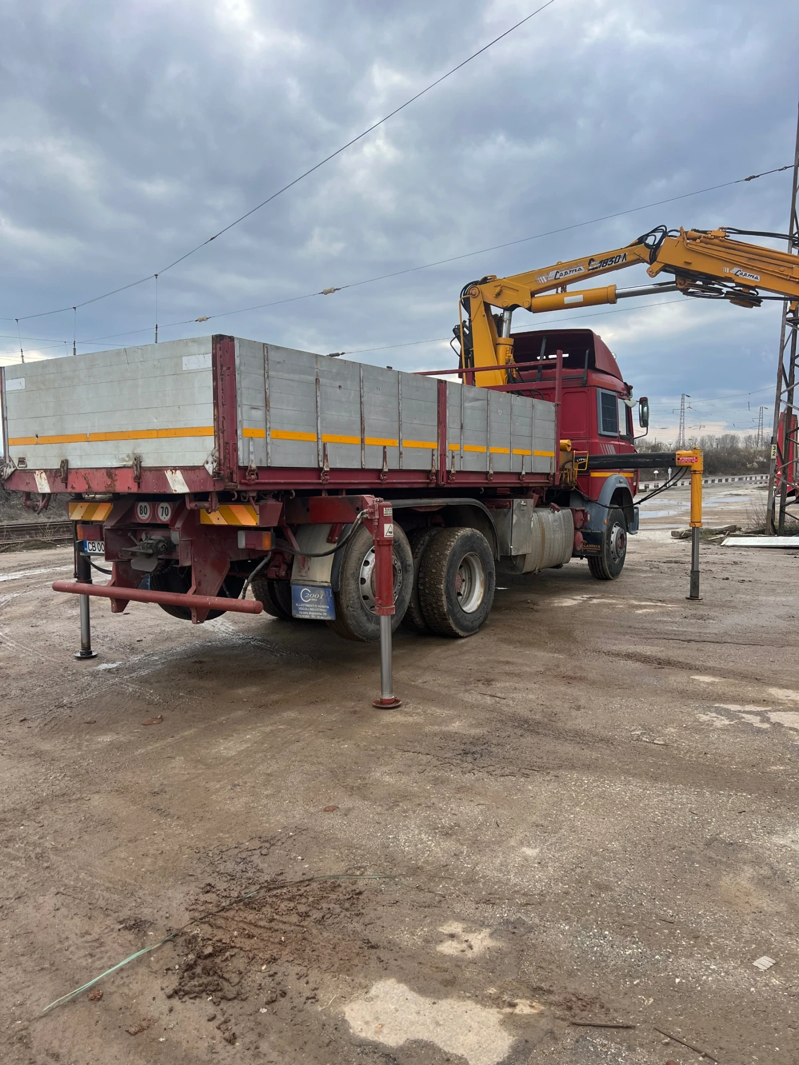 Iveco 190-32 Тристранен самосвал с кран, снимка 5 - Камиони - 53961088