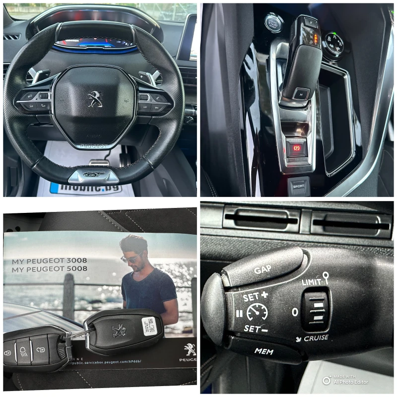 Peugeot 5008 2.0 GT AVTOMAT LED KAMERA, снимка 15 - Автомобили и джипове - 47397587