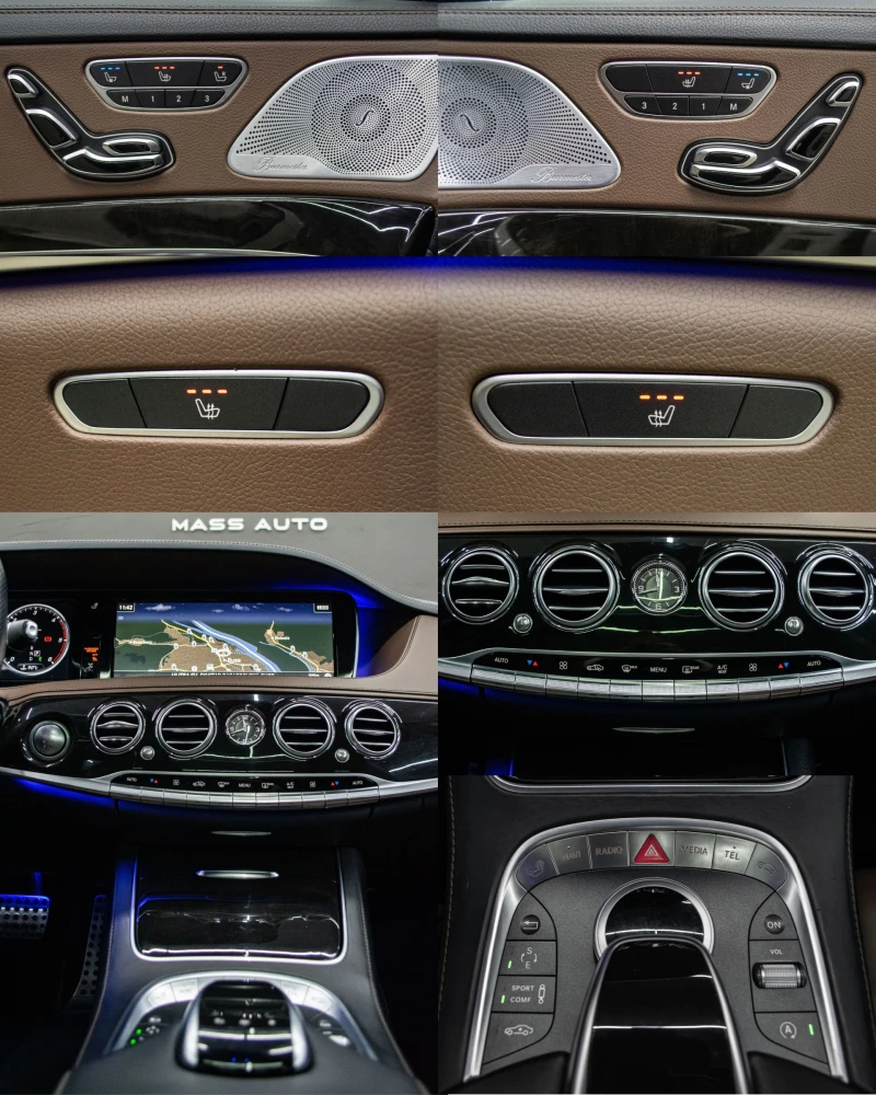Mercedes-Benz S 350 d/4Matic/9G/AMG+ /НапълноОбслужен/РеаленПробег, снимка 9 - Автомобили и джипове - 53246503