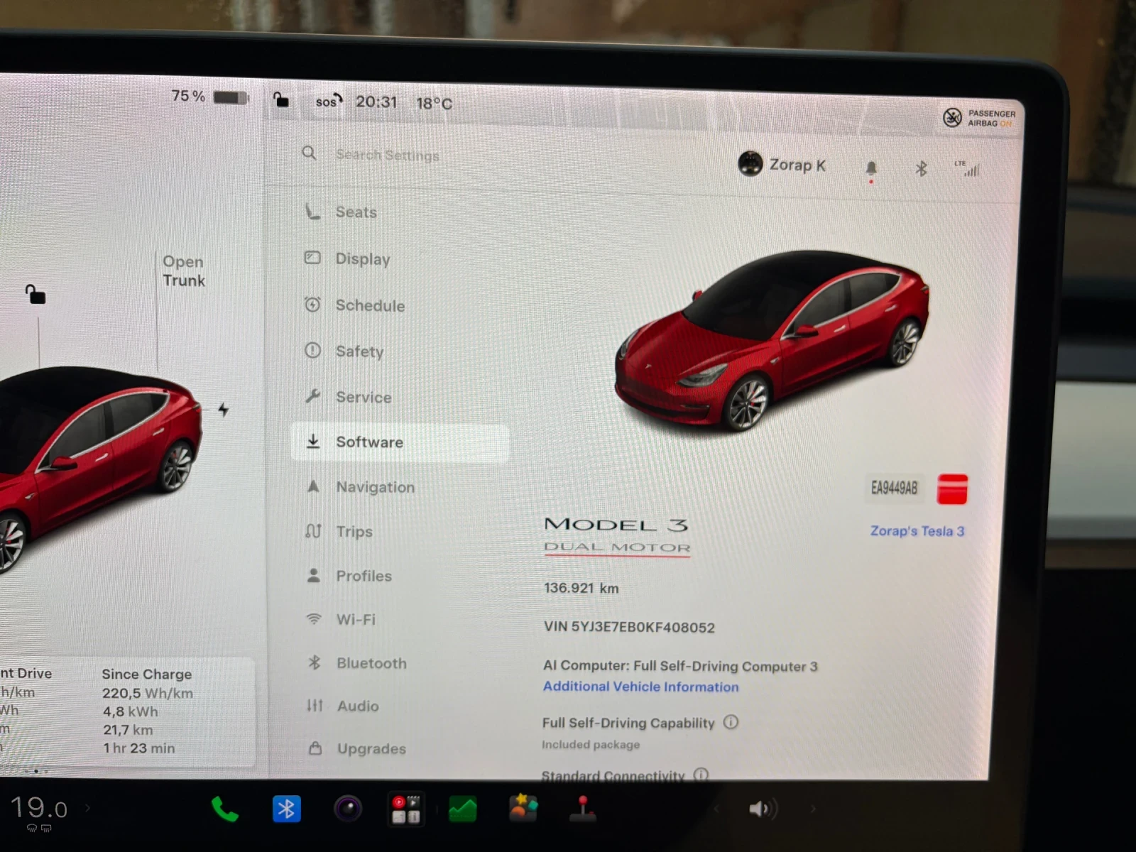 Tesla Model 3 Performance, снимка 11 - Автомобили и джипове - 54623588