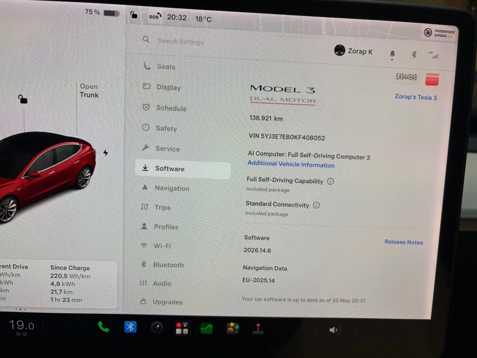 Tesla Model 3 Performance, снимка 12 - Автомобили и джипове - 54623588