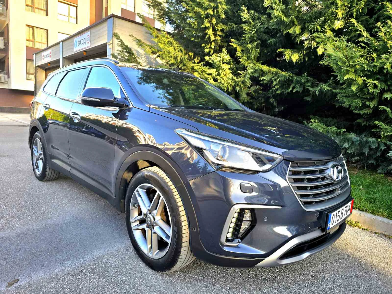 Hyundai Santa fe GRAND-PREMIUM-KEYLESS-GO-ПАНОРАМА-ОБДУХВАНЕ-360, снимка 3 - Автомобили и джипове - 53835059