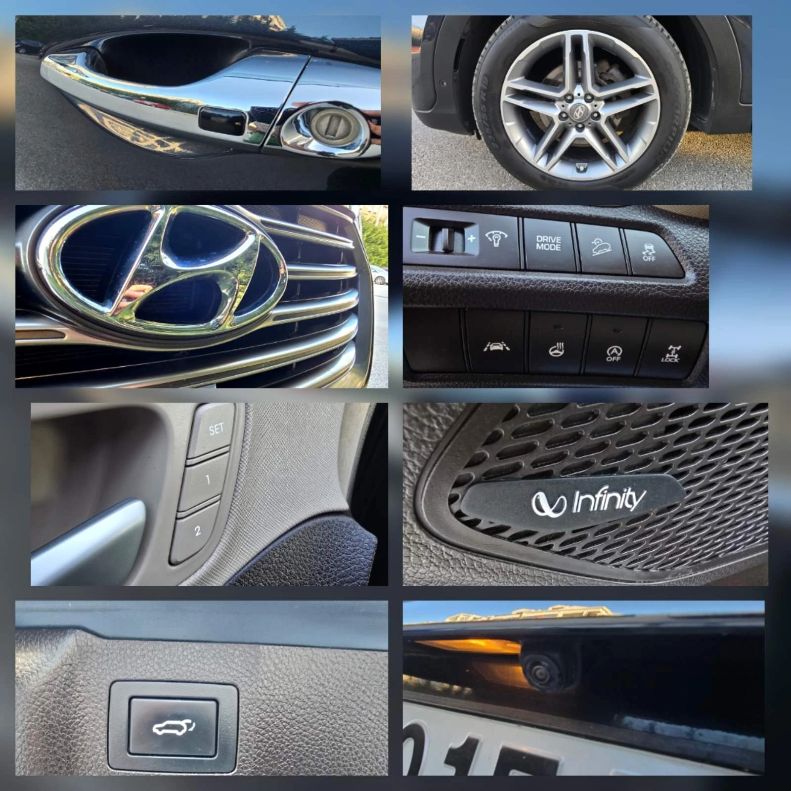 Hyundai Santa fe GRAND-PREMIUM-KEYLESS-GO-ПАНОРАМА-ОБДУХВАНЕ-360, снимка 16 - Автомобили и джипове - 53835059