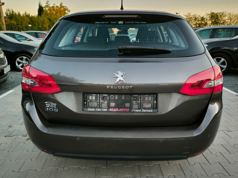 Peugeot 308 1, 6HDI-116k.c.6 СКОР.НАВИ, LЕD, ФЕЙС, EBPO 5B-5%!, снимка 5 - Автомобили и джипове - 47729121