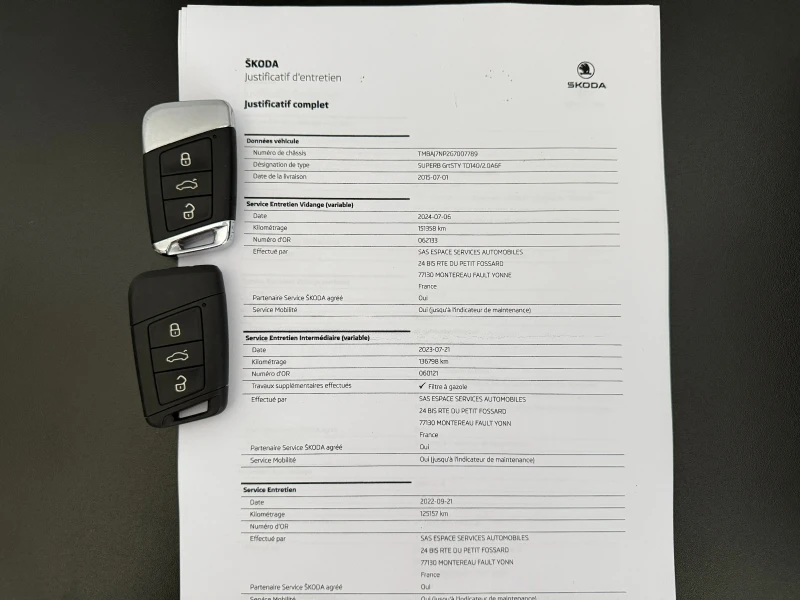Skoda Superb 2.0TDI* 190к.с* СЕРВИЗНА КНИЖКА С ПЪЛНА ИСТОРИЯ , снимка 16 - Автомобили и джипове - 49815368
