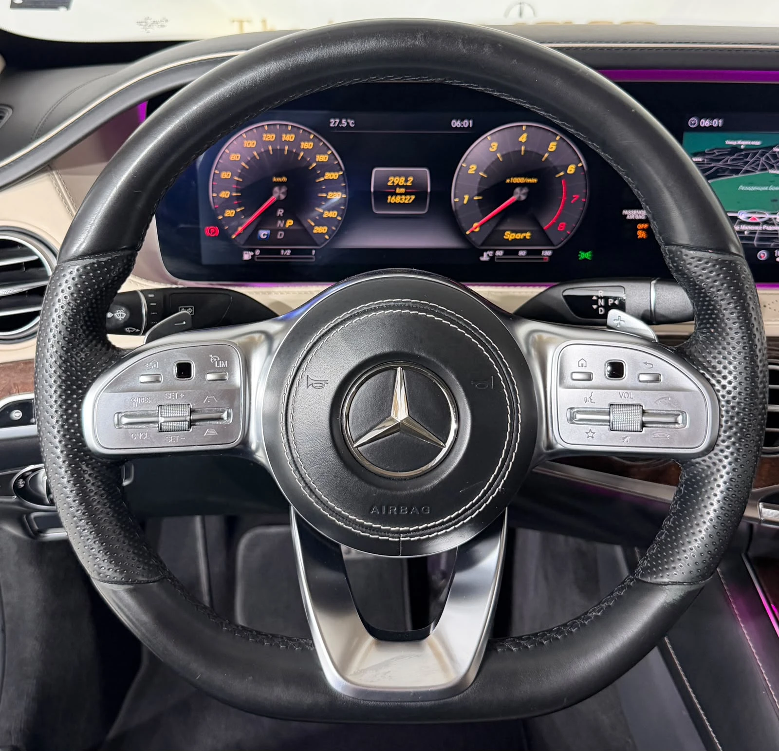 Mercedes-Benz S 560 4Matic* AMG* TV* HuD* Pano* Chauffeur* Burm, снимка 14 - Автомобили и джипове - 55650222