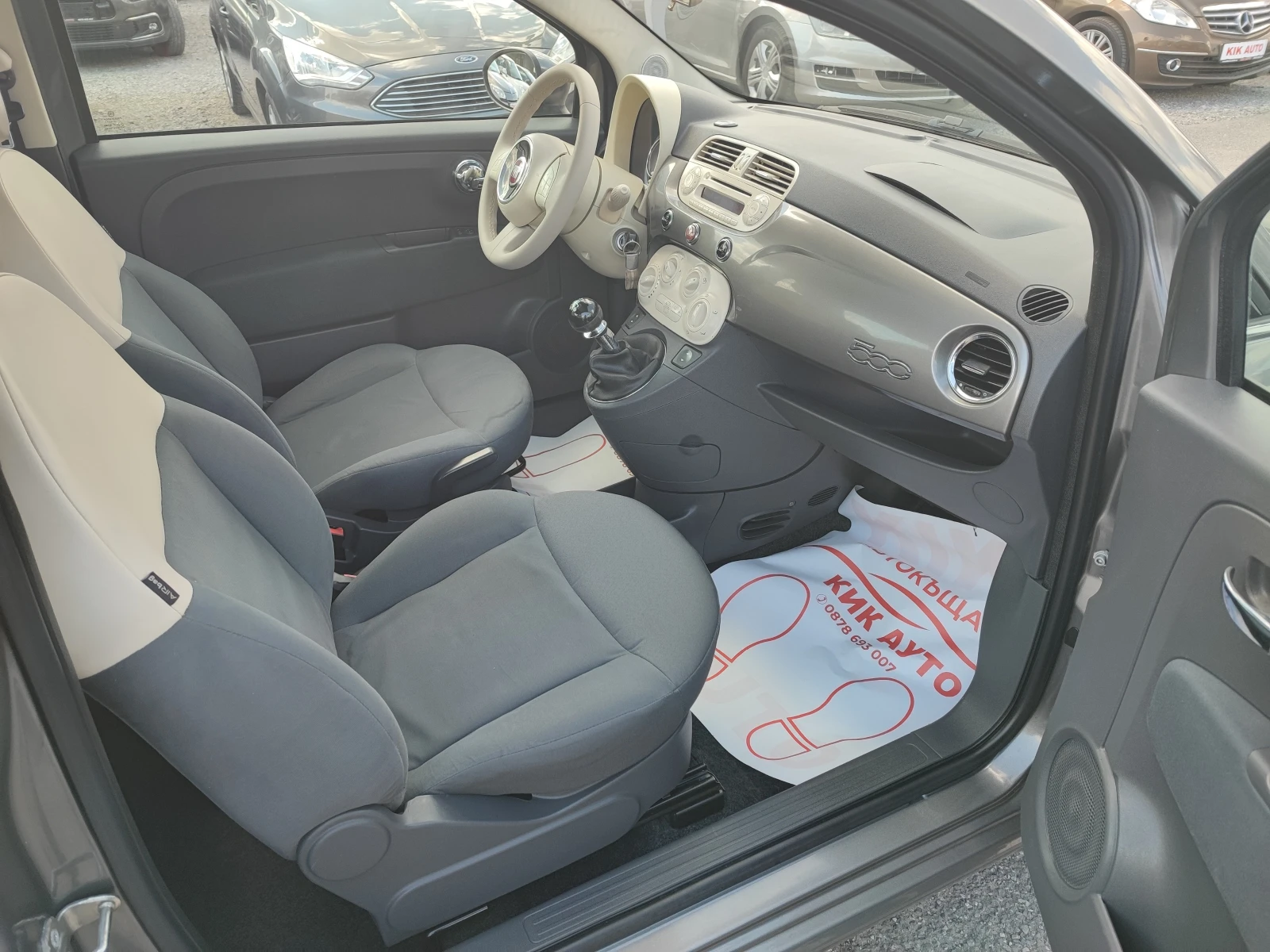 Fiat 500 1.3-70ks-ГАЗ-ПАНОРАМА, снимка 11 - Автомобили и джипове - 54145608