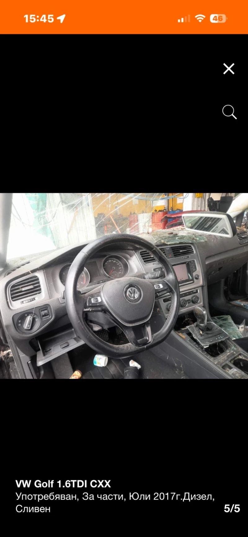 VW Golf 1.6TDI CXX НА ЧАСТИ!!!, снимка 5 - Автомобили и джипове - 53034236