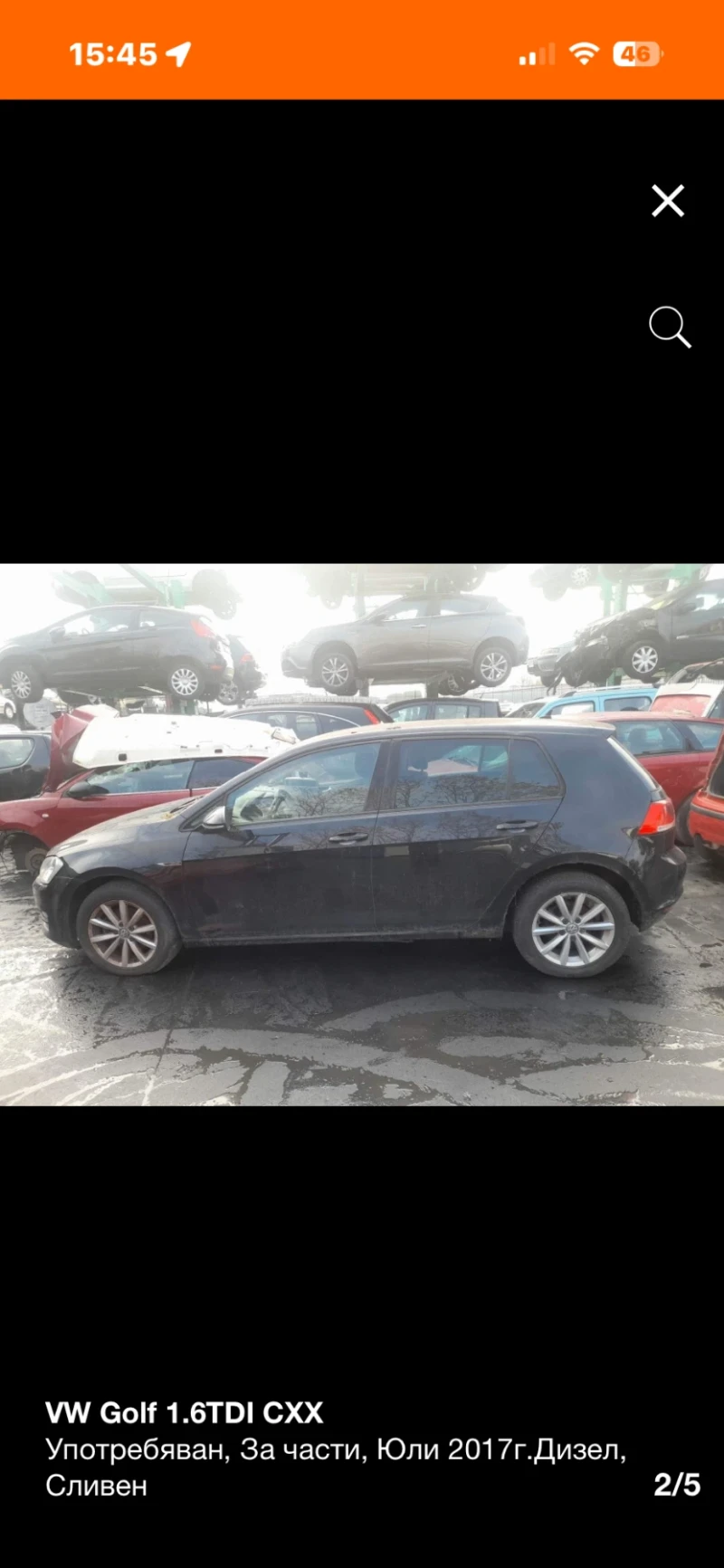 VW Golf 1.6TDI CXX НА ЧАСТИ!!!, снимка 2 - Автомобили и джипове - 53034236
