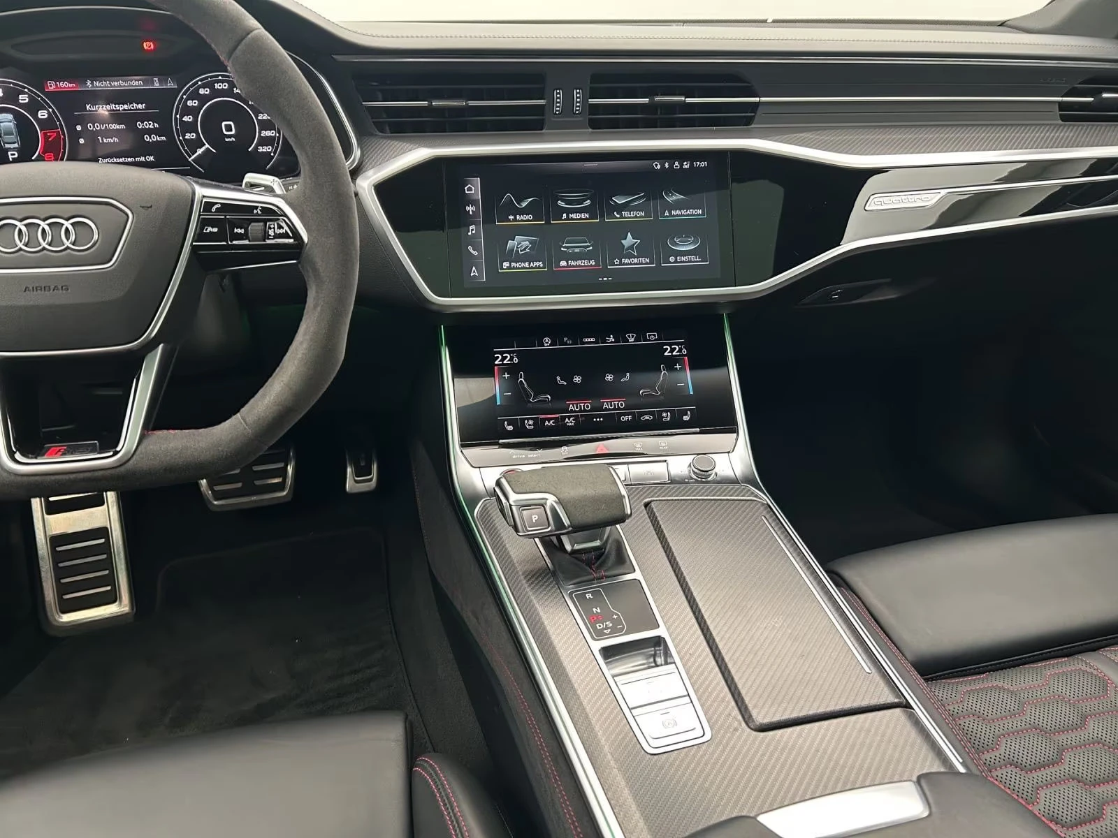 Audi Rs7 600HP/MATRIX/360/HUD/PANO/SOFT/B&O/394z, снимка 15 - Автомобили и джипове - 54422789