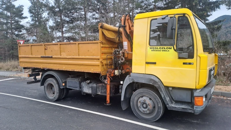 Man 8.163 Самосвал с кран 