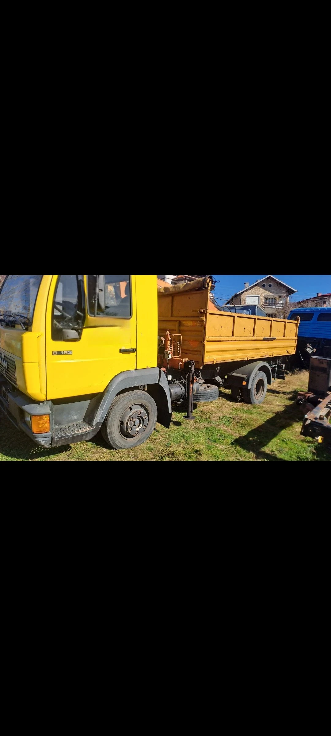 Man 8.163 Самосвал с кран  - изображение 2