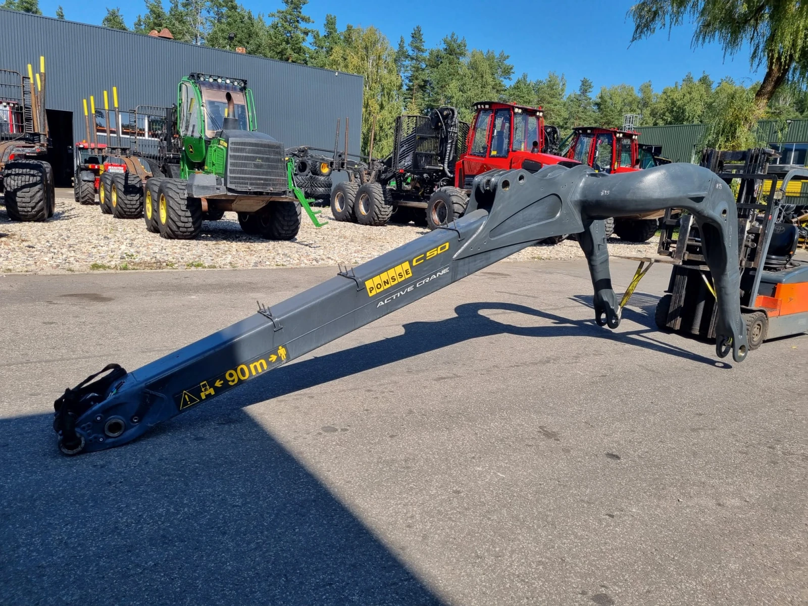 Специализирани машини Машини за дърводобив Стрели Ponsse, Komatsu, John Deere 