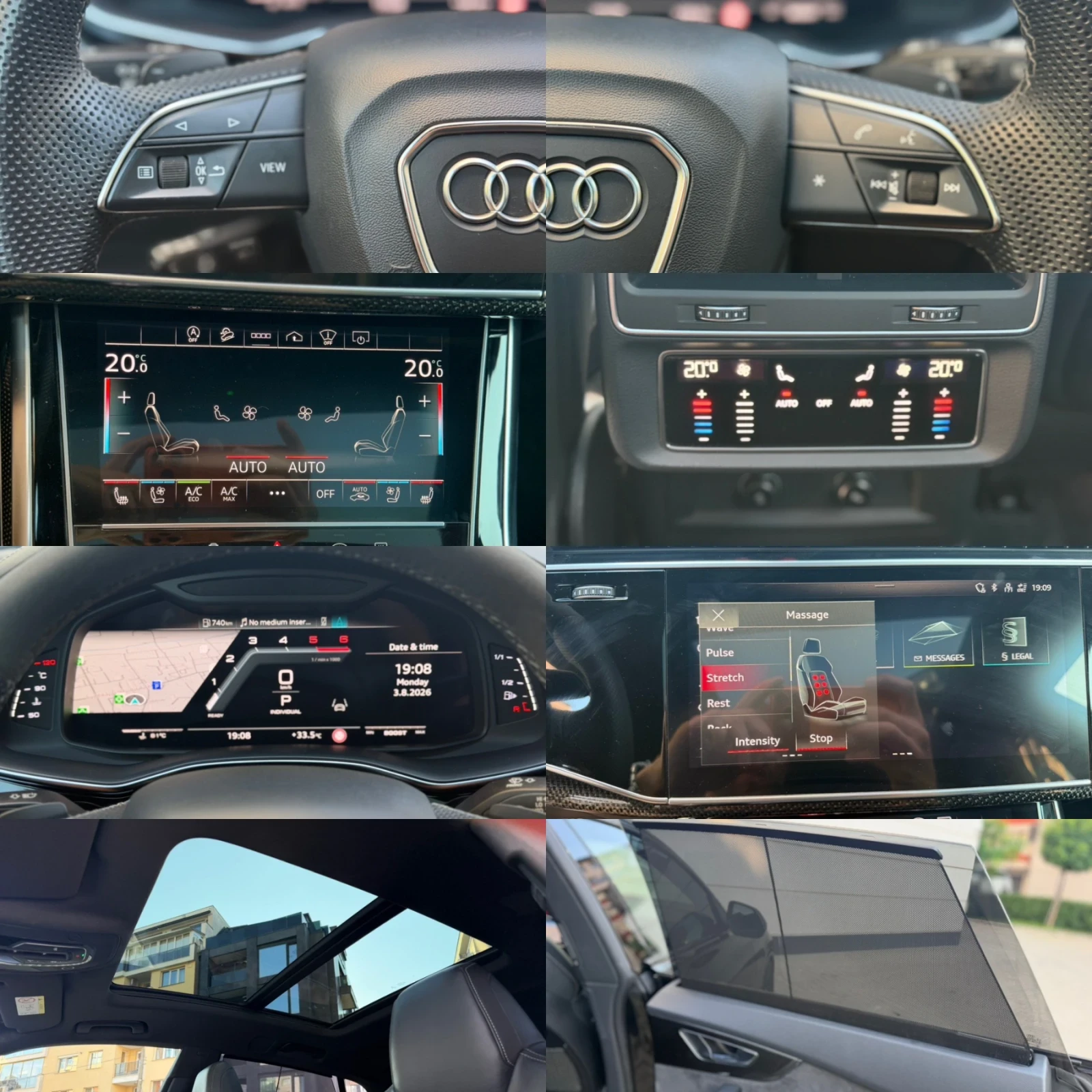 Audi SQ8 4.0 V8T* BANG 3D* 360* PANO* MATRIX* DISTRONIC* , снимка 17 - Автомобили и джипове - 55532308